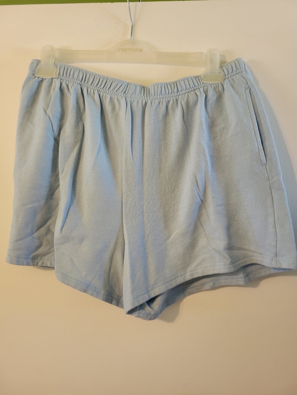 Blue Sweater Shorts